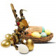 steampunk easter bunny egg model metal assembly kits