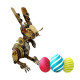 steampunk easter bunny egg model metal assembly kits