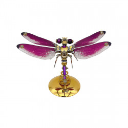 steampunk elegant dragonfly 3d mechanical insect diy assembly model (200+pcs)