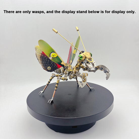 steampunk mechanical mantis 3d diy metal puzzle model kit assembly (300pcs+)