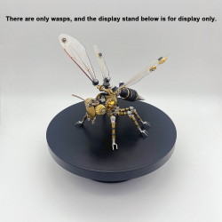 steampunk mechanical wasp 3d diy metal puzzle model kit assembly (300pcs+)