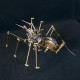 steampunk spider with antique watch western art metal model kits