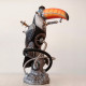 steampunk style mechanical metal toco toucan bird sculpture  assembled model kits for home collection