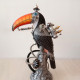 steampunk style mechanical metal toco toucan bird sculpture  assembled model kits for home collection