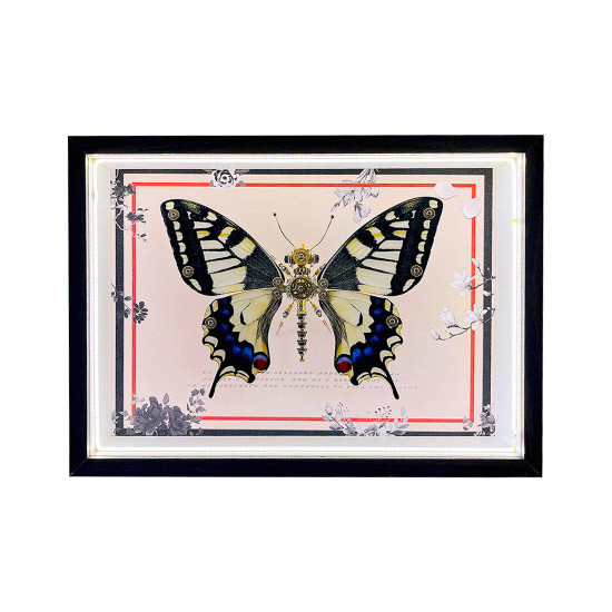 steampunk swallowtail butterfly 3d metal puzzle kits with circuit board frame