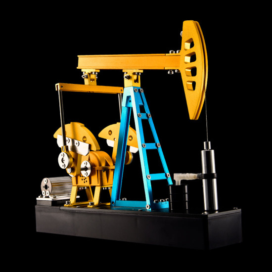 teching oil well pumping unit 219pcs diy 3d metal assembly model kits