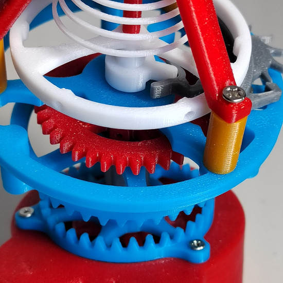 tilt-angle tourbillon diy 3d printed toy