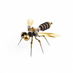 tiny steampunk insects 3d metal bugs mosquito earwigs bumblebee model kits gadgets