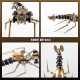 tiny steampunk insects 3d metal bugs mosquito earwigs bumblebee model kits gadgets