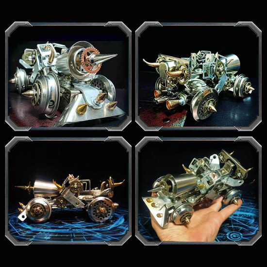 war chariot old sports car 3d metal model assembly kits