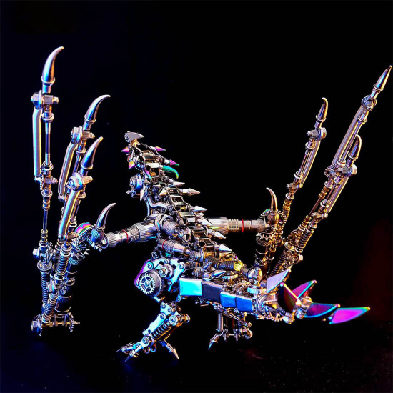 western wyvern spirit dragon punk 3d metal puzzle kits 1390+pcs