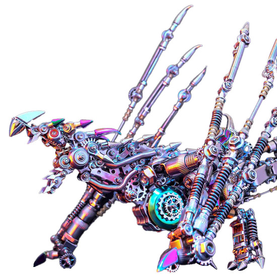 western wyvern spirit dragon punk 3d metal puzzle kits 1390+pcs