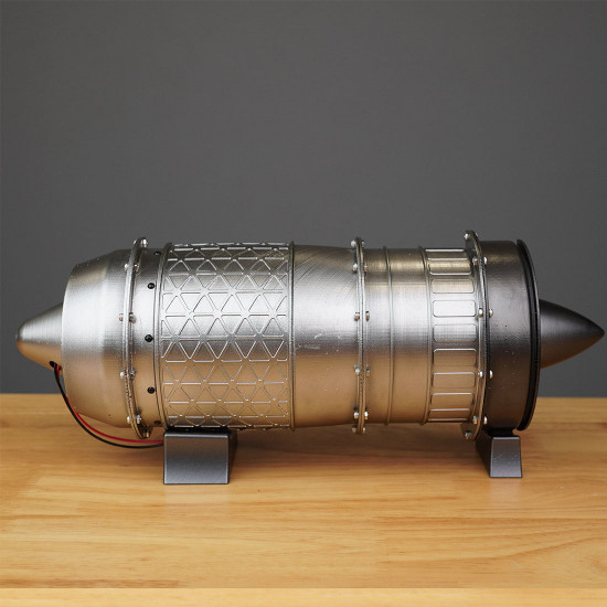 wp-85 diy build a plastic military turbojet engine model kits that works 3d printing