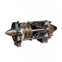 wp-85 diy build a plastic military turbojet engine model kits that works 3d printing